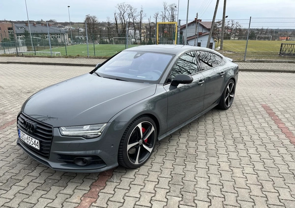 Audi A7 cena 152999 przebieg: 163000, rok produkcji 2016 z Woźniki małe 106